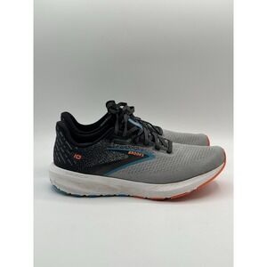 Brooks Launch Athletic Men Shoes Size 7.5 Grey Running Sneakers Lace-Up